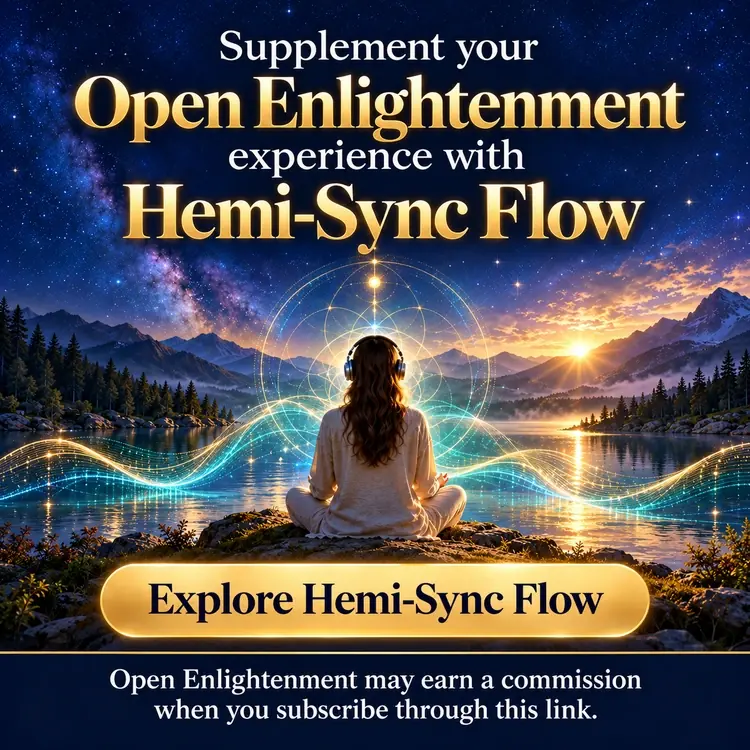 Supplement your Open Enlightenment experience with Hemi-Sync Flow.