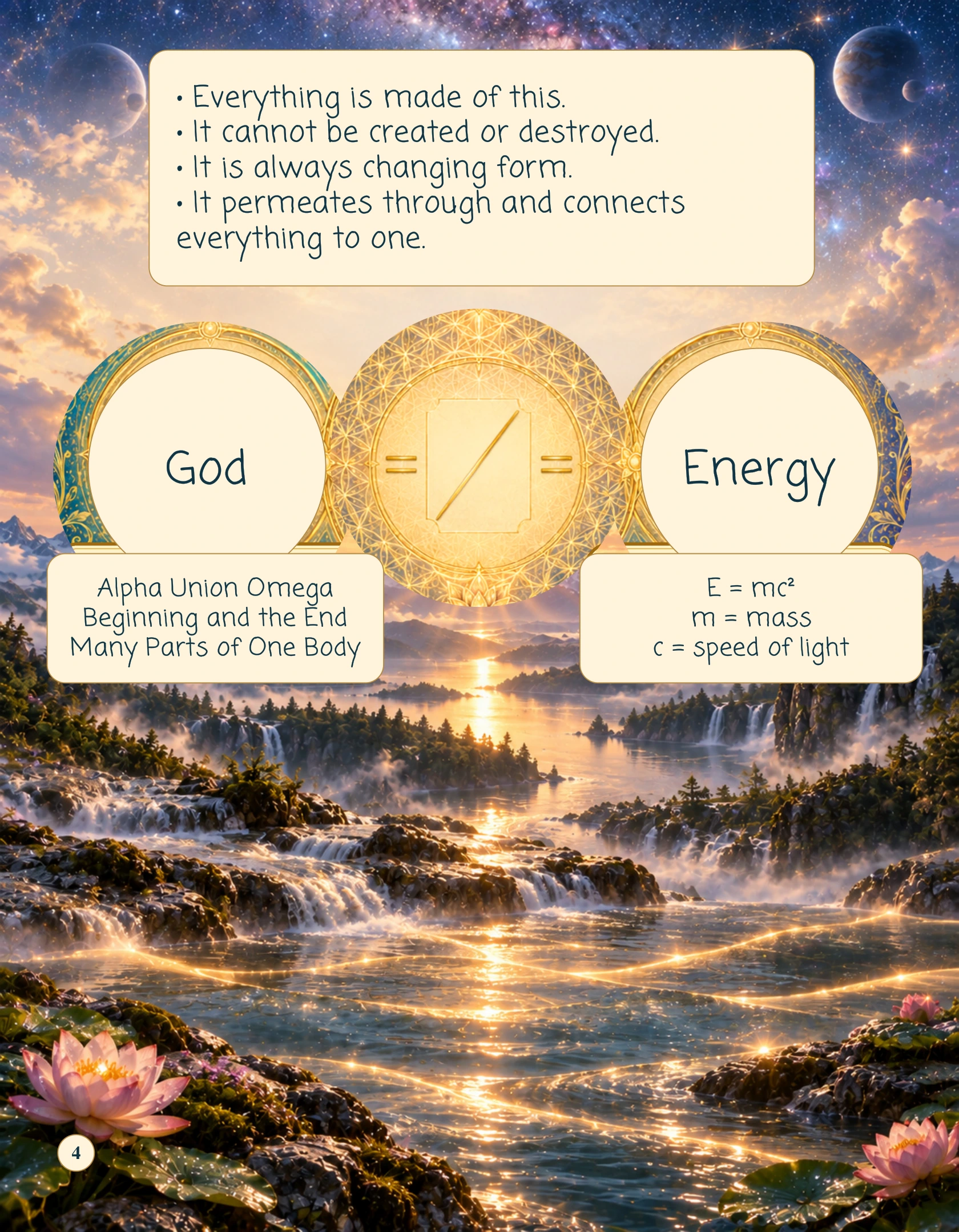 Page Four of Open Enlightenment, Everything Is Energy