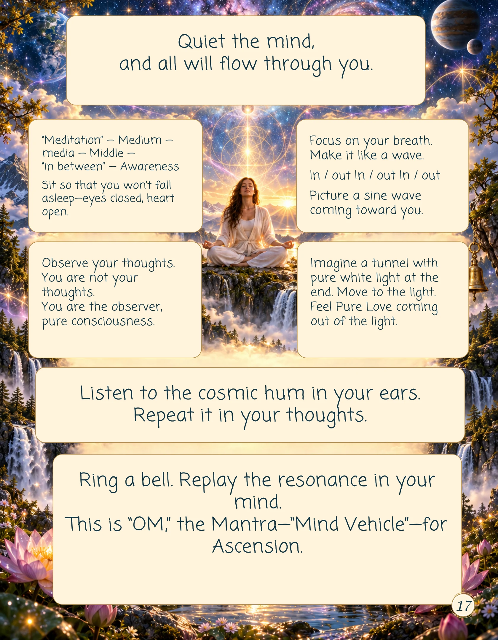 Quieting the Mind — book page 17